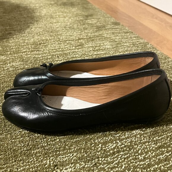 100% AUTHENTIC Margiela Black Tabi Ballet Flats - Picture 8 of 14